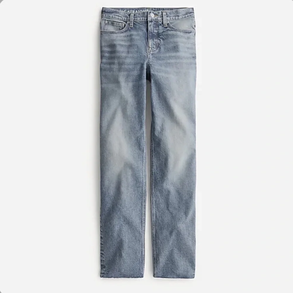 J. Crew NWT Petite High-Rise Full-Length '90s Classic-Straight Jean in Holly Wa…